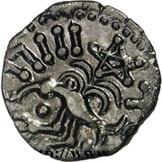 Bronze with bird YLLYCCI Class V, Gaul, 60 BC - 50 BC reverse image