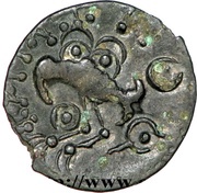 Bronze with bird YLLYCCI Class VI, Gaul, 60 BC - 52 BC reverse image