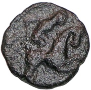 Bronze with horse Type of Chilly, Gaul, 60 BC - 40 BC reverse image