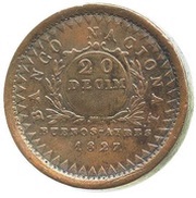 20 Decimos Real obverse image
