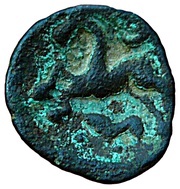 Bronze with horse turning its head, Gaul, 60 BC - 50 BC reverse image