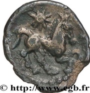 ¼ Stater with star, Gaul, 80 BC - 50 BC reverse image