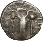 Denier with eagle in the shape of an amphora obverse image