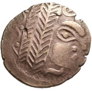 Stater with horse turning head obverse image