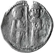 Dinar - Chaka - Early Noghay rule in Bulgaria unknown mint; stamped Tamgas; imitation of Venetian grosso obverse image