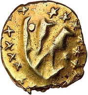 ¼ Stater with boat biface obverse image