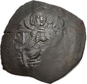 Trachy - Petar IV / Ivan I Asen Imitating billon aspron trachy of Isaac II Angelus obverse image