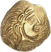 Gold Stater with wolf-tooth decoration class V obverse image