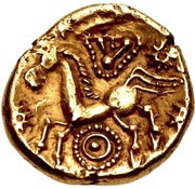 Stater with eye, Gaul, 100 BC - 50 BC reverse image