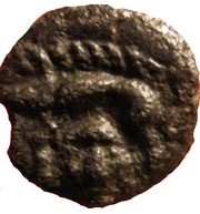 Potin with boar and severed head, Gaul, 75 BC - 50 BC reverse image