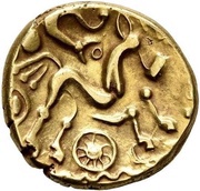 Stater with eye, Gaul, 60 BC - 55 BC reverse image