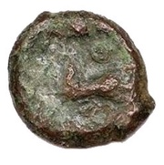 Bronze with horse and rings, Gaul, 60 BC - 50 BC reverse image