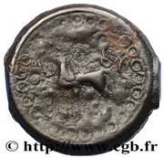 Potin with branch B Class IIIa, Gaul, 60 BC - 50 BC reverse image
