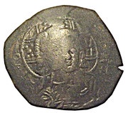 Trachy Bulgarian imitation of Trachy of Alexius III - Type C, unknown ruler and mint reverse image