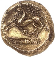 Stater with eye POTTINA, Gaul, 100 BC - 50 BC reverse image