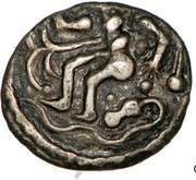 Denier with seated figure obverse image