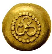 ¼ Gold Stater with Triskeles obverse image