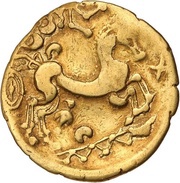 Stater bust facing right, Gaul, 175 BC - 170 BC reverse image