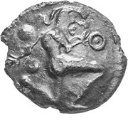 Bronze with running character and disks obverse image