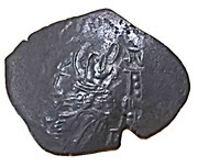 Trachy Imitation trachy of Isaac II Angelos obverse image