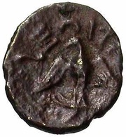 Bronze with eagle CECISV, Gaul, 75 BC - 52 BC reverse image