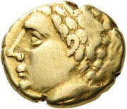 Stater Charioteer facing right; lyre obverse image