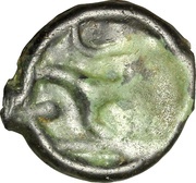 Potin with head facing left and horse, Gaul, 175 BC - 75 BC reverse image