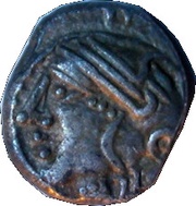 Quinarius at reversed delta KALETEDOY obverse image