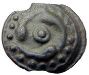 Potin with three fishes obverse image