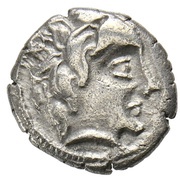 Drachm with rider holding shield obverse image