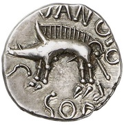 Denier SEQVANOIOTVOS, Gaul, 70 BC - 50 BC reverse image