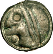 Potin with large head and without neck obverse image
