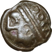 Potin with large laureate head DOCI obverse image