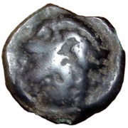 Potin with filiform horse La Tène type obverse image