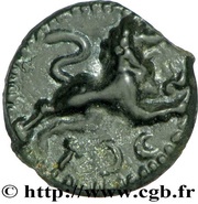 Potin with leaping lion TOC / TOC reverse image