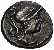 Denier with hippocampus facing right obverse image