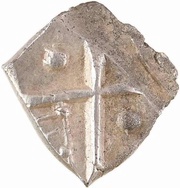 Drachm with geometric patterns and triskele, Gaul, 150 BC - 40 BC reverse image