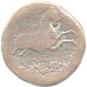 As with bull NERONKEN, Gaul, 121 BC - 45 BC reverse image