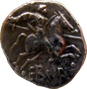 Denier with rider AMBILLI / EBVRO, Gaul, 80 BC - 70 BC reverse image