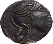 Denier with rider VIRODV / TVROCA obverse image