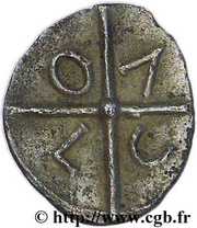 Obol with AR, Gaul, 76 BC - 49 BC reverse image