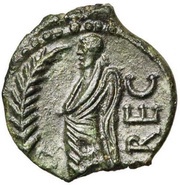 Bronze with Demos VOLCAE AREC, Gaul, 70 BC - 30 BC reverse image