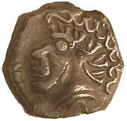 Drachm with negroid head obverse incuse strike obverse image