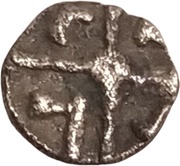 Obol with negroid head, Gaul, 60 BC - 25 BC reverse image