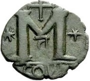 1 Follis In the name of Anastasius I; Sirmium reverse image