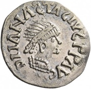 ¼ Siliqua In the name of Anastasius I and Theoderic; Sirmium; regular S with angled bust obverse image