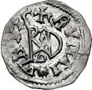 ¼ Siliqua In the name of Anastasius I and Theoderic; Sirmium; regular S with bust facing left reverse image