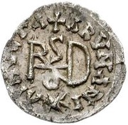 ¼ Siliqua In the name of Anastasius I and Theoderic; Sirmium; regular S with rolled bust reverse image