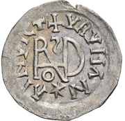 ¼ Siliqua In the name of Anastasius I and Theoderic; Sirmium; retrograde S with angled bust, Gepid Kingdom, 493-526 reverse image