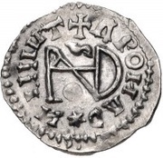 ¼ Siliqua In the name of Anastasius I and Theoderic; Sirmium; horizontal S, Gepid Kingdom, 493-526 reverse image